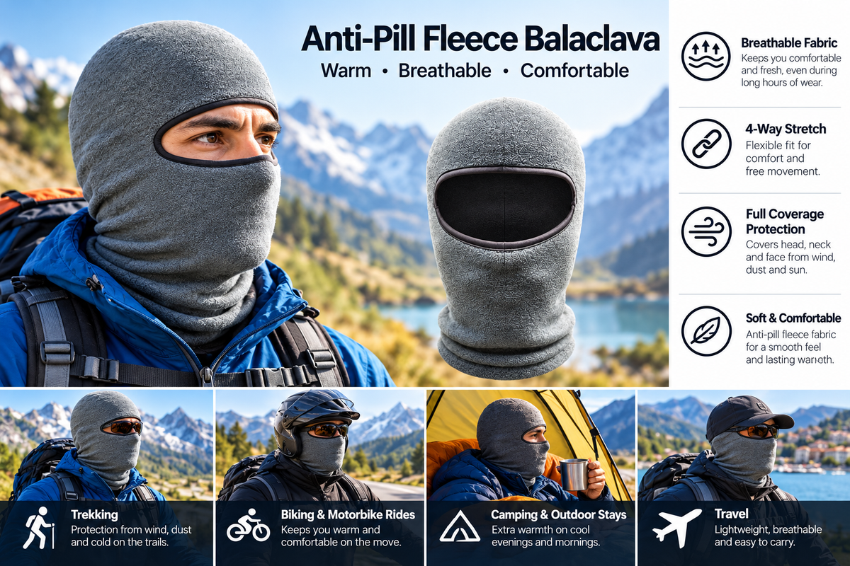 K2 Anti-Pill Fleece Balaclava salesman features and ideal uses