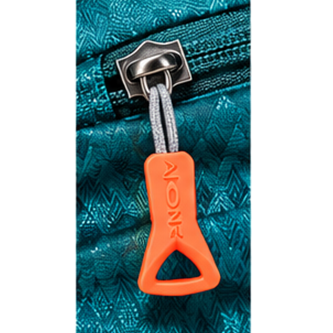 Ai One trekking backpack zipper puller detail