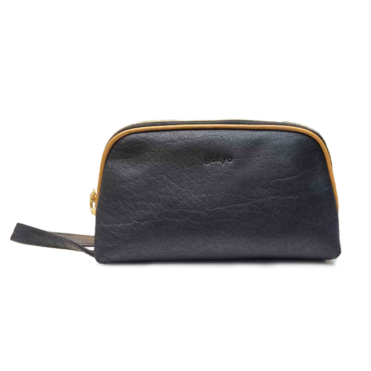 Buy Gokyo Como Leather Toiletry Pouch Black | Toiletry Bag at Gokyo Outdoor Clothing & Gear