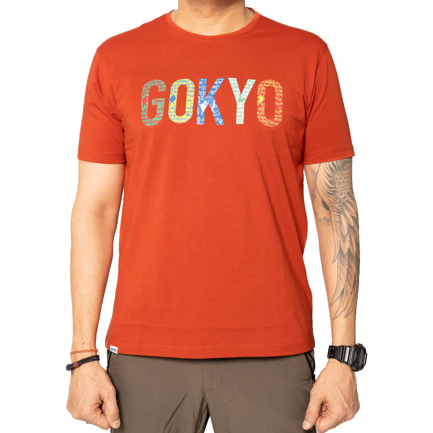 Buy Gokyo Gokyo Originals Tshirt - Flag Orange | Trekking & Hiking T-shirts at Gokyo Outdoor Clothing & Gear