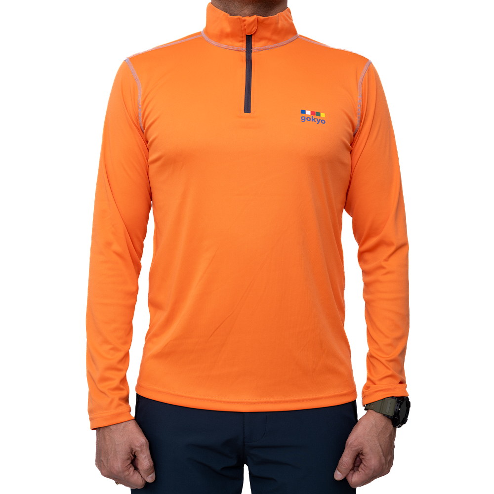 Buy Gokyo Kalimpong Hiking Tshirt Orange | Trekking & Hiking T-shirts at Gokyo Outdoor Clothing & Gear