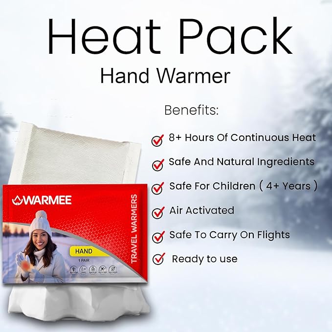 Buy Gokyo WARMEE Hand Warmers (Pack of 4 Pairs) | Heating Aids at Gokyo Outdoor Clothing & Gear