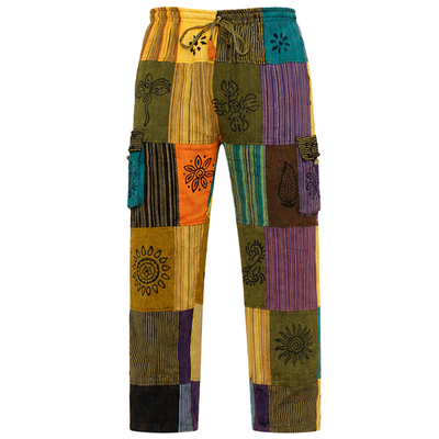 Bali Block-Printed Cotton Drift Pants