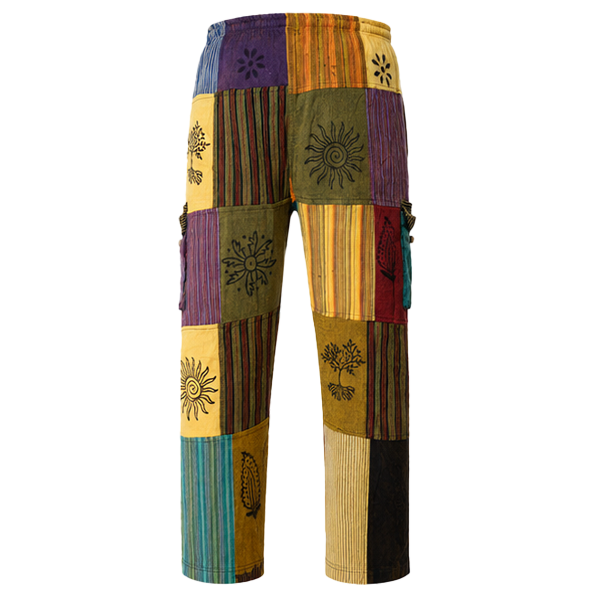 Buy Gokyo Bali Block-Printed Cotton Drift Pants | Mens Trekking & Hiking Pants at Gokyo Outdoor Clothing & Gear