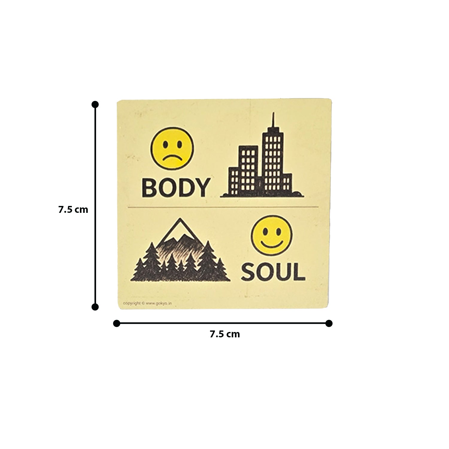 Buy Gokyo Body and Soul State Magnet | Souvenirs at Gokyo Outdoor Clothing & Gear