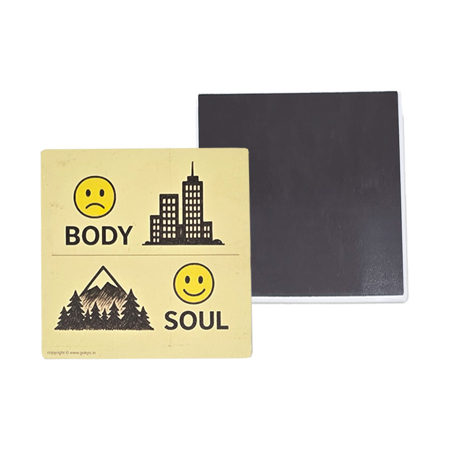 Buy Gokyo Body and Soul State Magnet 7.5 cm x 7.5 cm | Souvenirs at Gokyo Outdoor Clothing & Gear