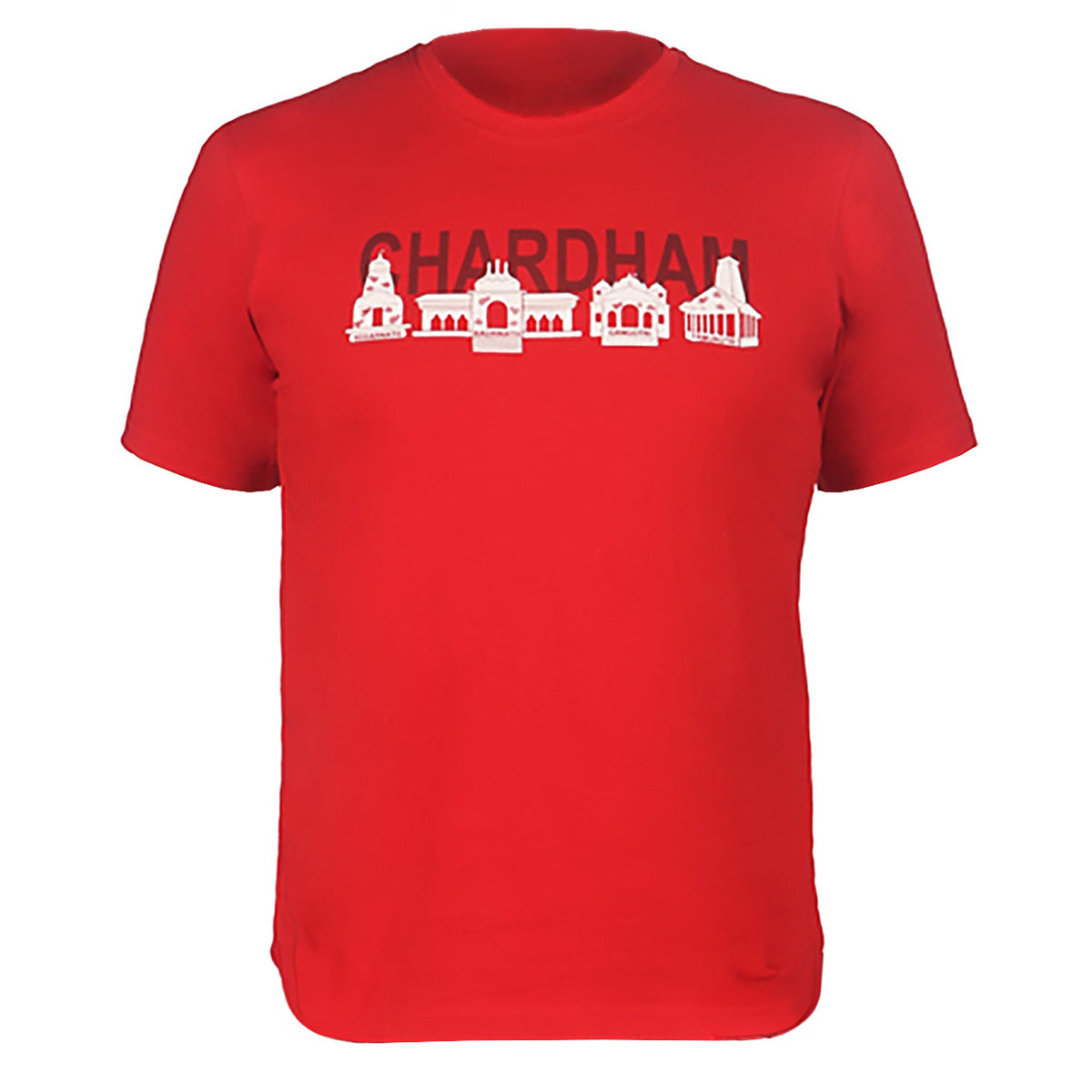 Buy Gokyo GOKYO Originals Char Dham Premium Cotton T-Shirt Red | Trekking & Hiking T-shirts at Gokyo Outdoor Clothing & Gear