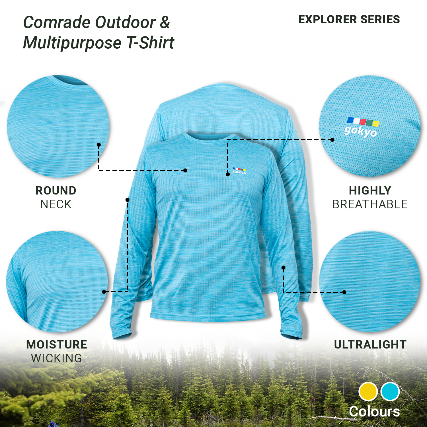 Buy Gokyo Comrade Outdoor & Multipurpose Tshirt | Trekking & Hiking T-shirts at Gokyo Outdoor Clothing & Gear