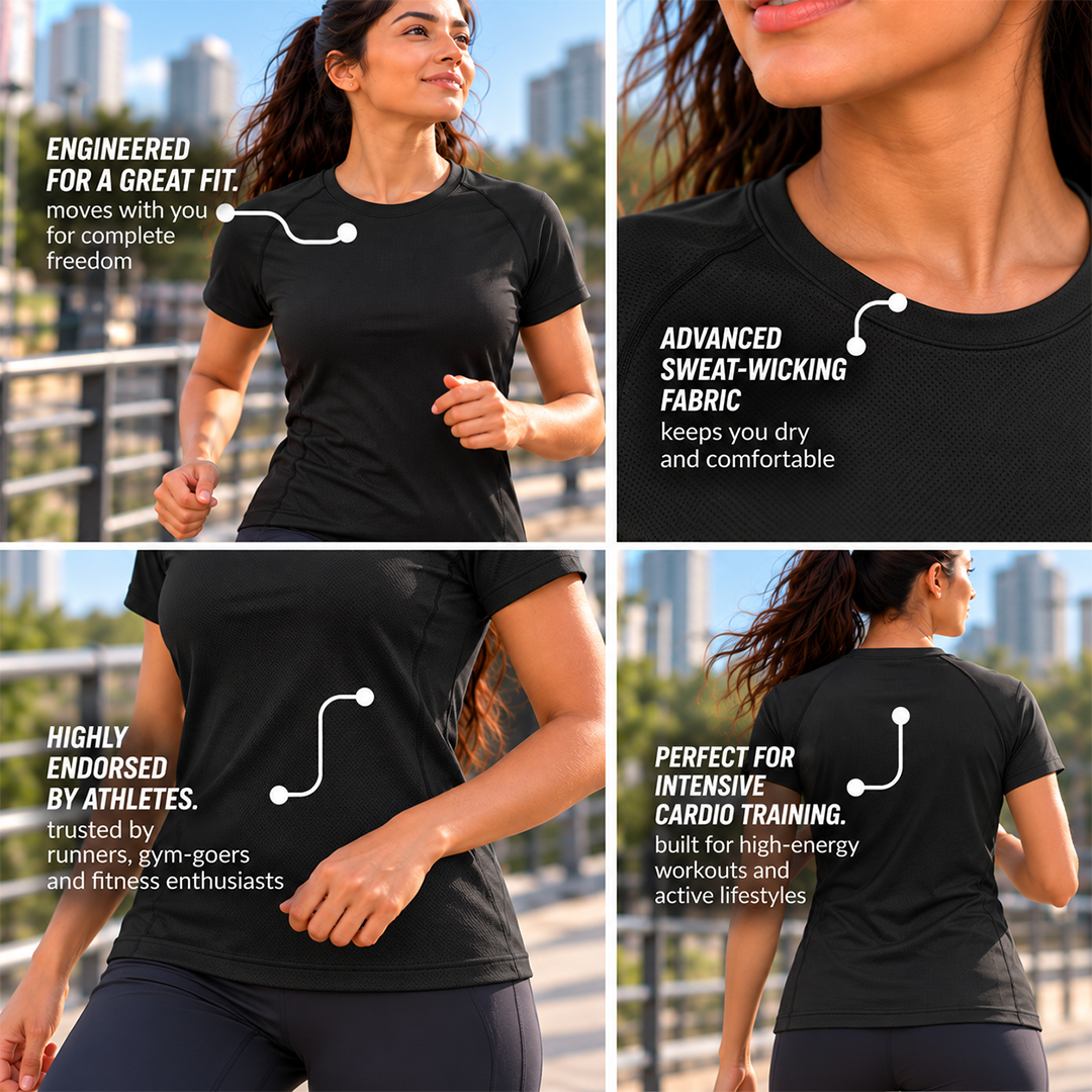 Buy Gokyo Comrade Running Tshirt - Women | Trekking & Hiking T-shirts at Gokyo Outdoor Clothing & Gear