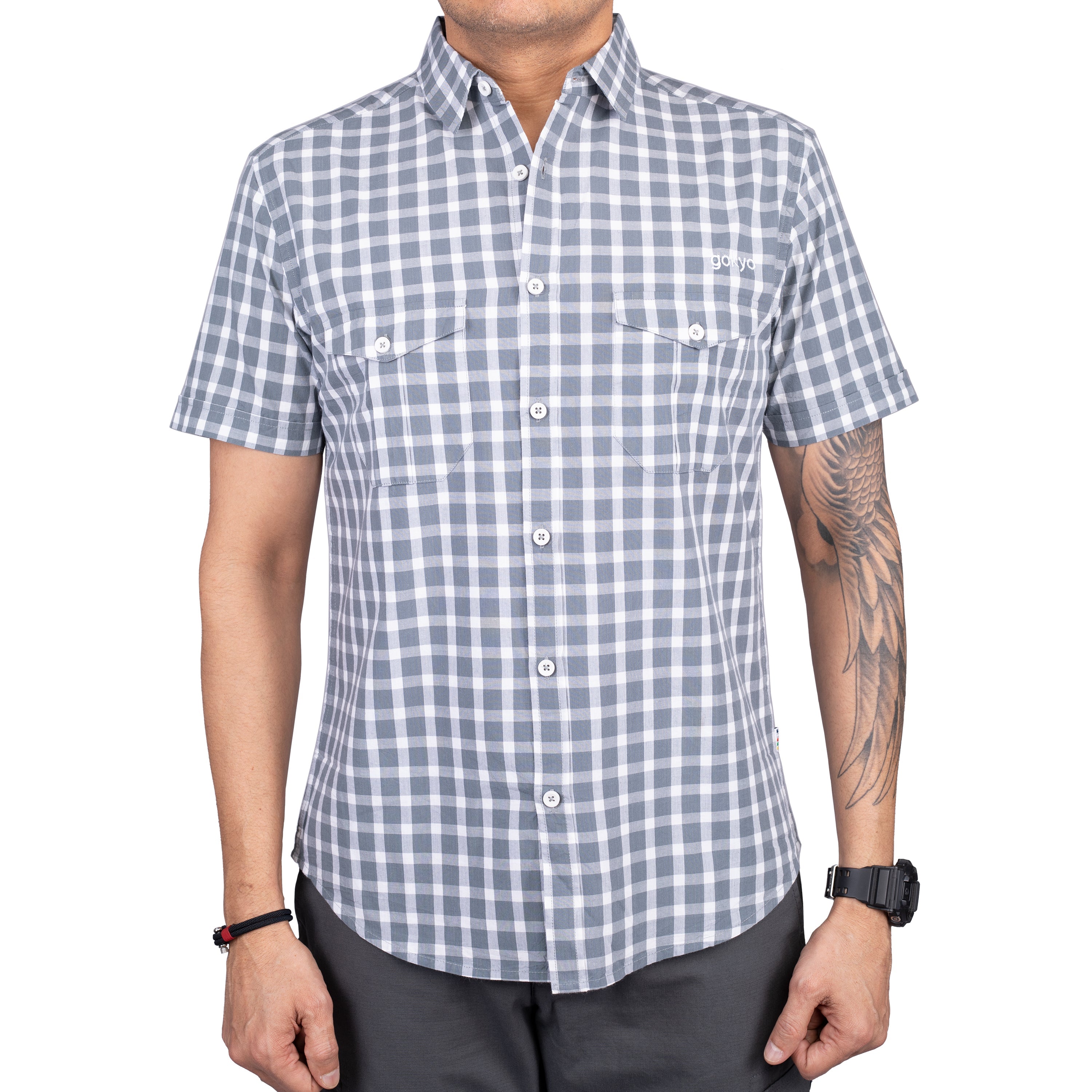 Buy Gokyo Corbett Cargo Half Sleeve Shirt Grey | Shirts at Gokyo Outdoor Clothing & Gear