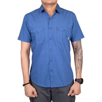 Corbett Cargo Half Sleeve Shirt- Solid
