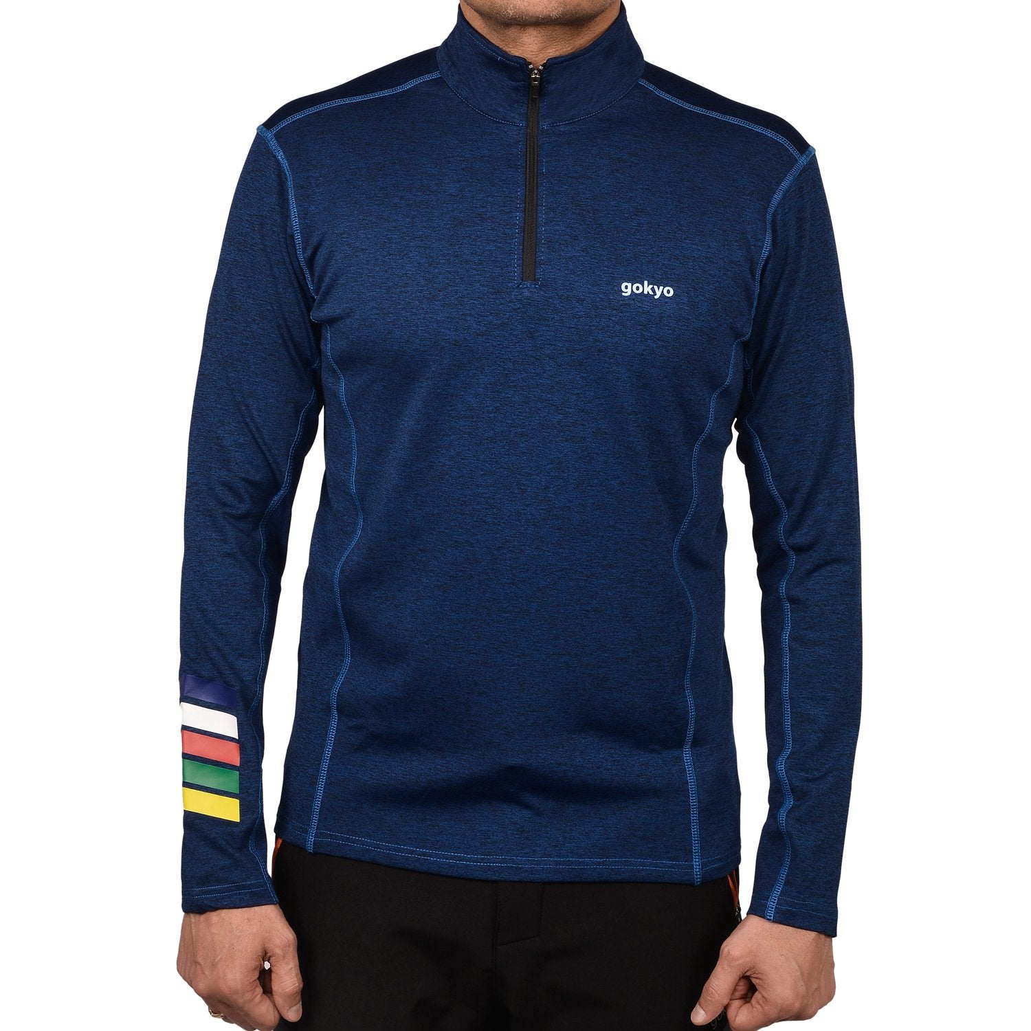 Buy Gokyo K2 Melange Trekking Tshirt Ink Blue | Trekking & Hiking T-shirts at Gokyo Outdoor Clothing & Gear