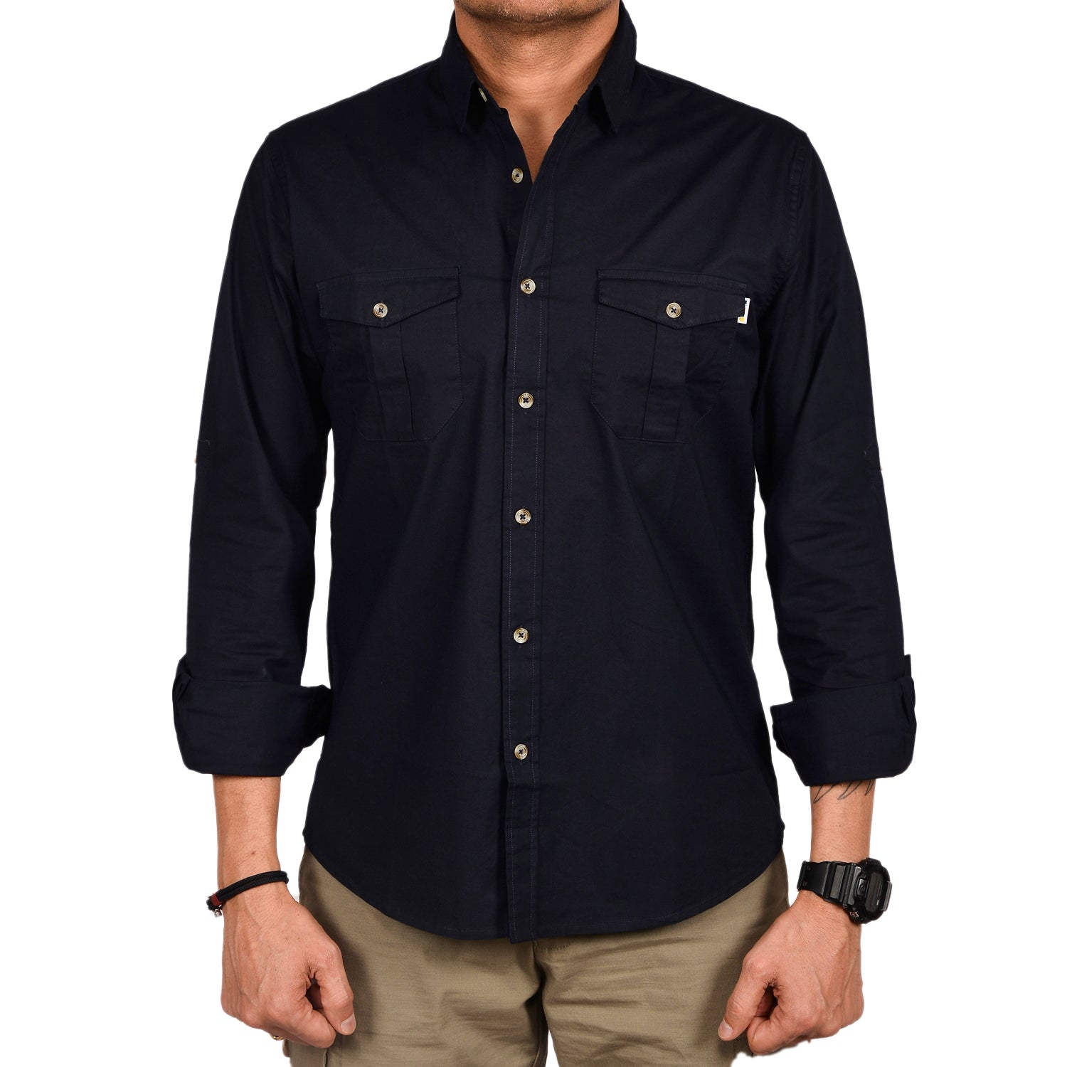 Buy Gokyo Corbett Cargo Full Sleeve Shirt Navy Blue | Shirts at Gokyo Outdoor Clothing & Gear