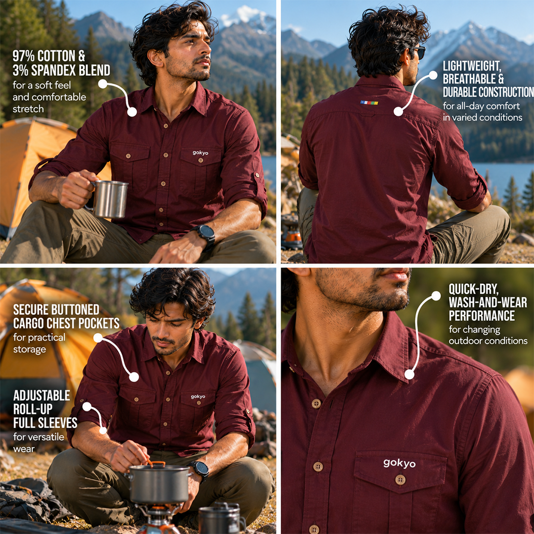 Buy Gokyo Corbett Cotton Stretch Cargo Shirt | Shirts at Gokyo Outdoor Clothing & Gear