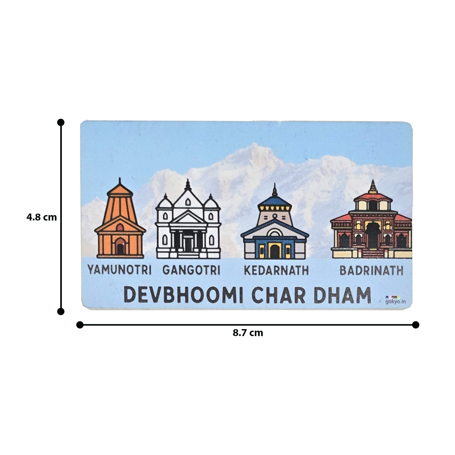 Buy Gokyo Devbhoomi Char Dham Magnet | Souvenirs at Gokyo Outdoor Clothing & Gear
