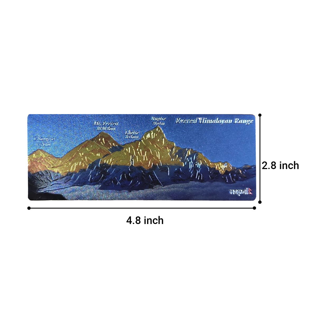 Buy Gokyo Everest Base Camp - Metal Embossed Magnet | Souvenirs at Gokyo Outdoor Clothing & Gear