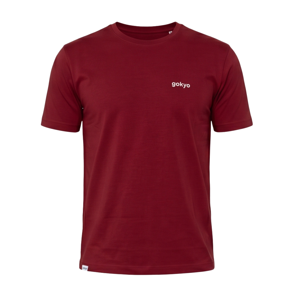 Buy Gokyo GOKYO Originals Bio-Washed Cotton Stretch T-Shirt Maroon | Trekking & Hiking T-shirts at Gokyo Outdoor Clothing & Gear