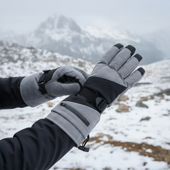 Buy Gokyo K2 Extreme Cold Weather Gloves Melange Wrist Zip | Cold Weather Gloves at Gokyo Outdoor Clothing & Gear