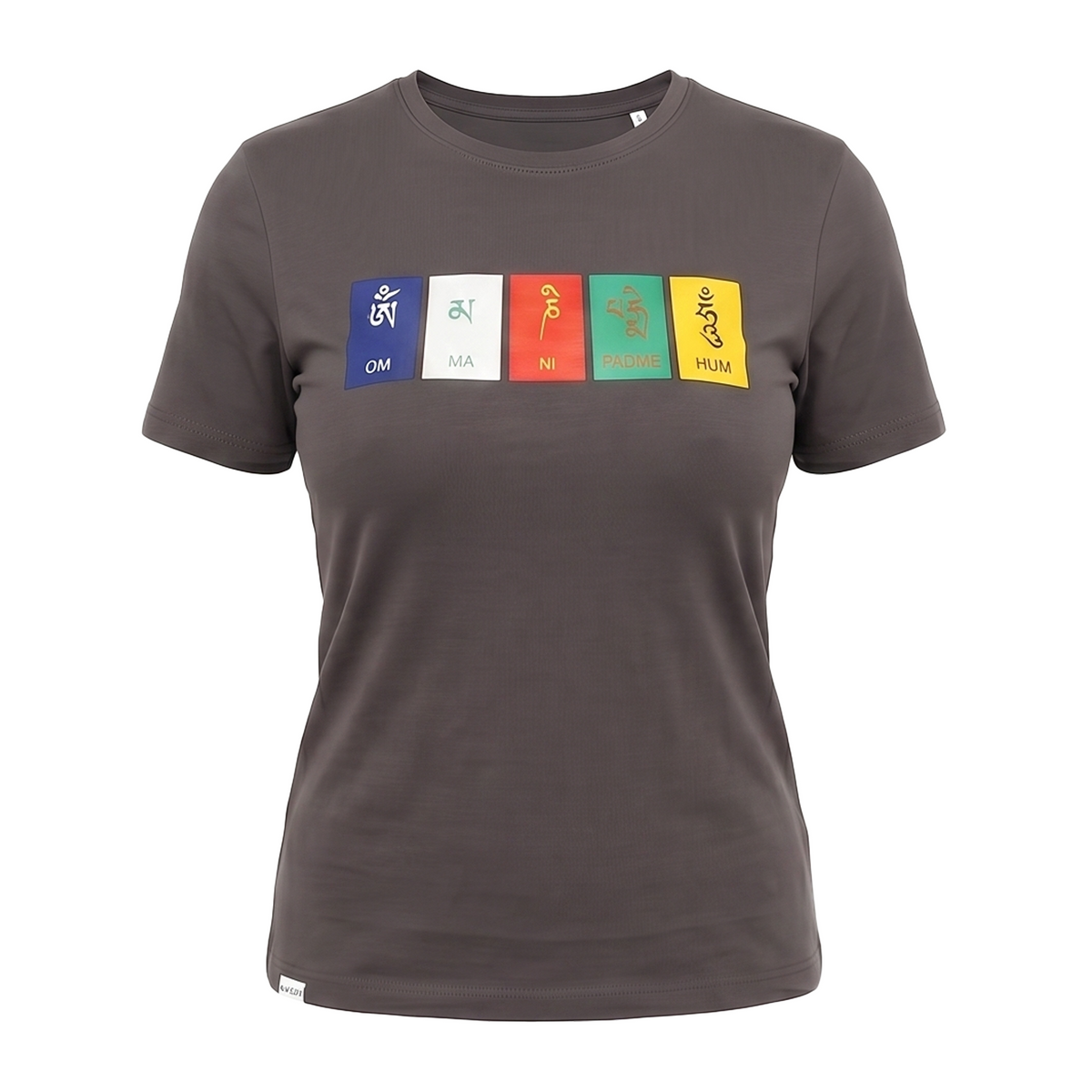 Buy Gokyo Gokyo Originals Tshirt - Om Mani Padme Hum - Women Grey | Trekking & Hiking T-shirts at Gokyo Outdoor Clothing & Gear