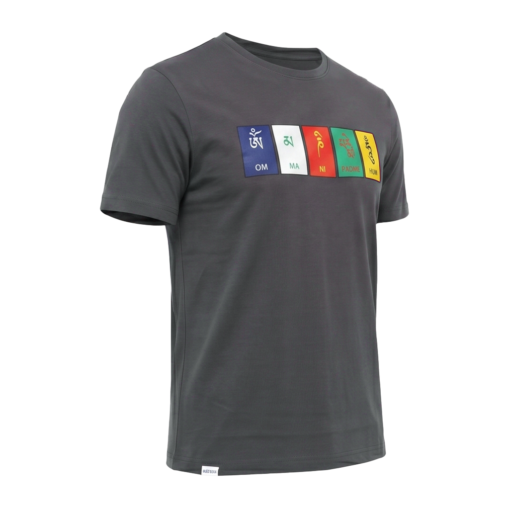 Buy Gokyo Gokyo Originals Tshirt - Om Mani Padme Hum | Trekking & Hiking T-shirts at Gokyo Outdoor Clothing & Gear