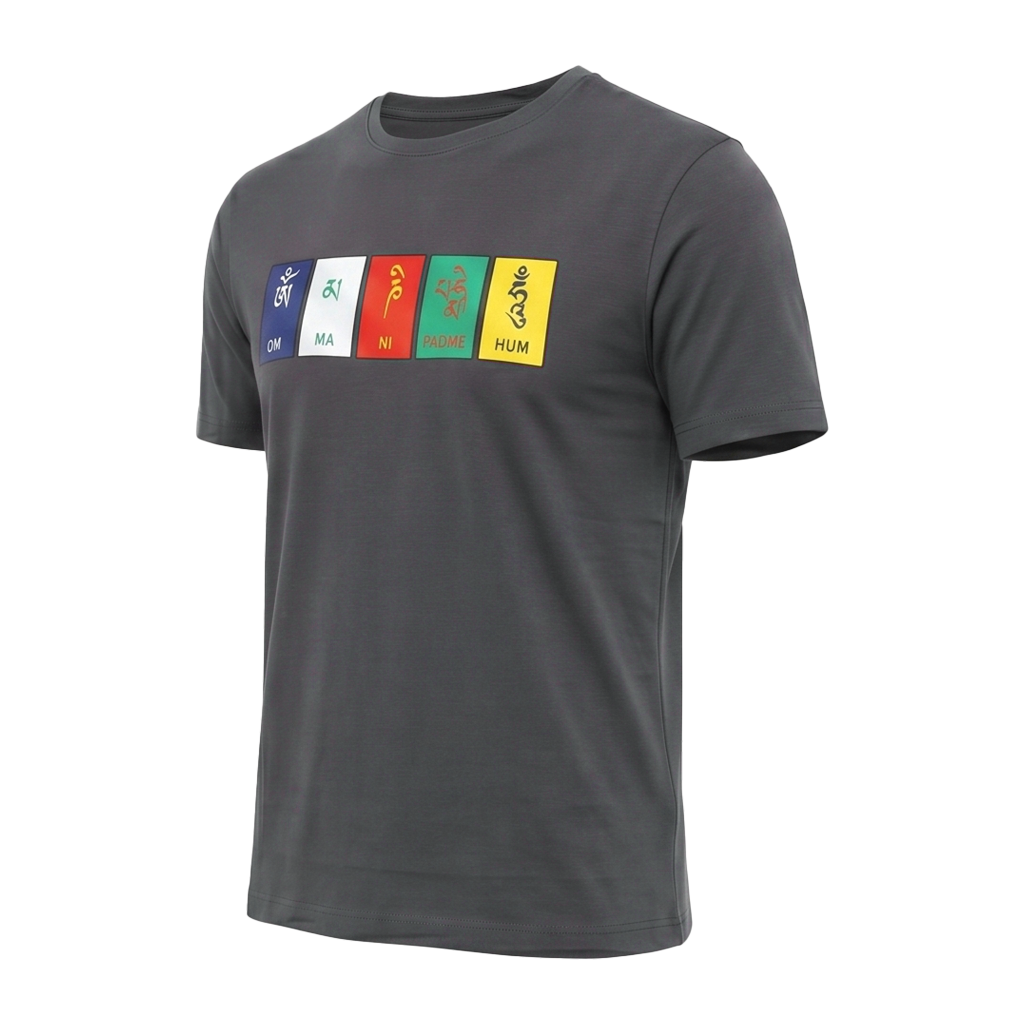 Buy Gokyo Gokyo Originals Tshirt - Om Mani Padme Hum | Trekking & Hiking T-shirts at Gokyo Outdoor Clothing & Gear