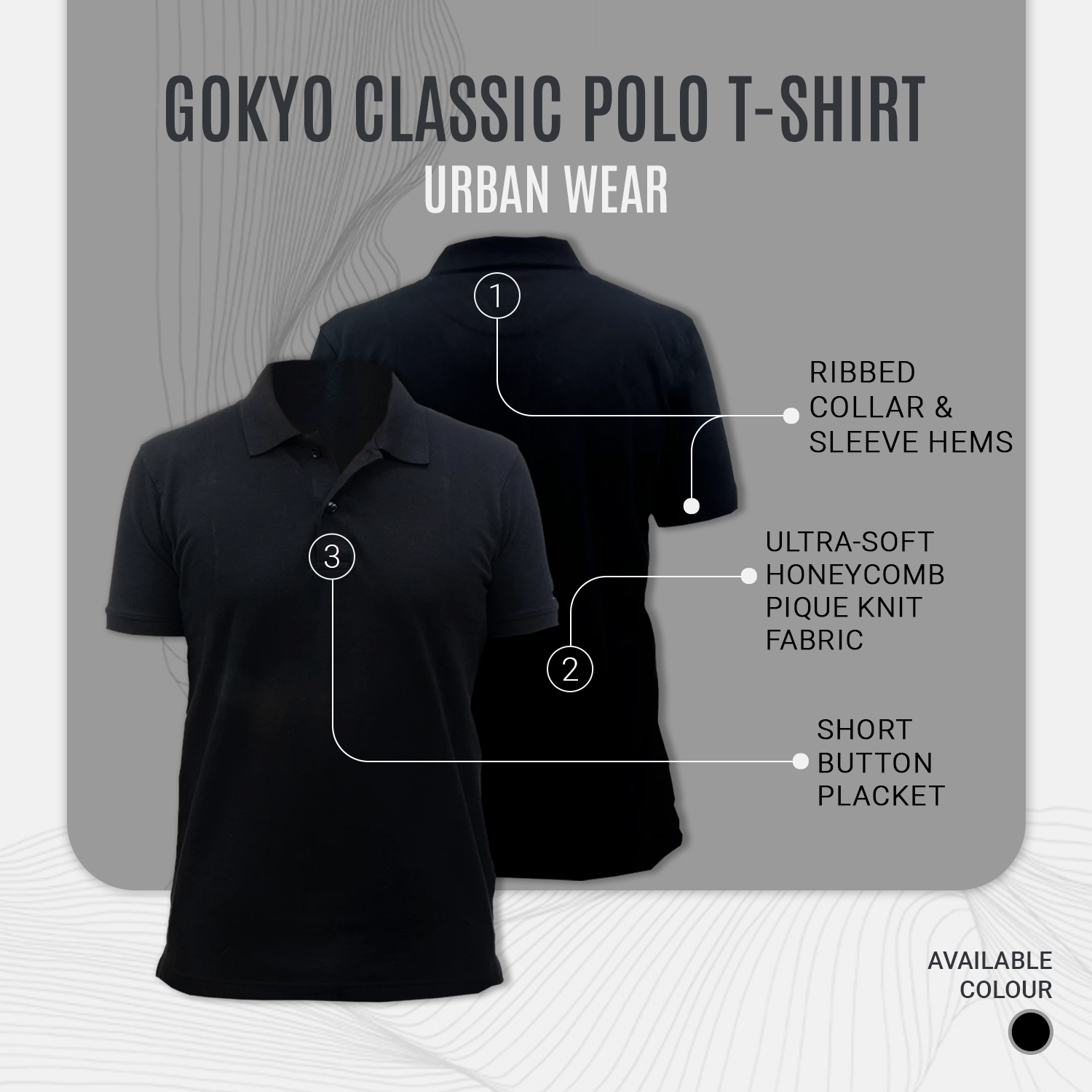 Buy Gokyo Gokyo Classic Polo Tshirt | Trekking & Hiking T-shirts at Gokyo Outdoor Clothing & Gear