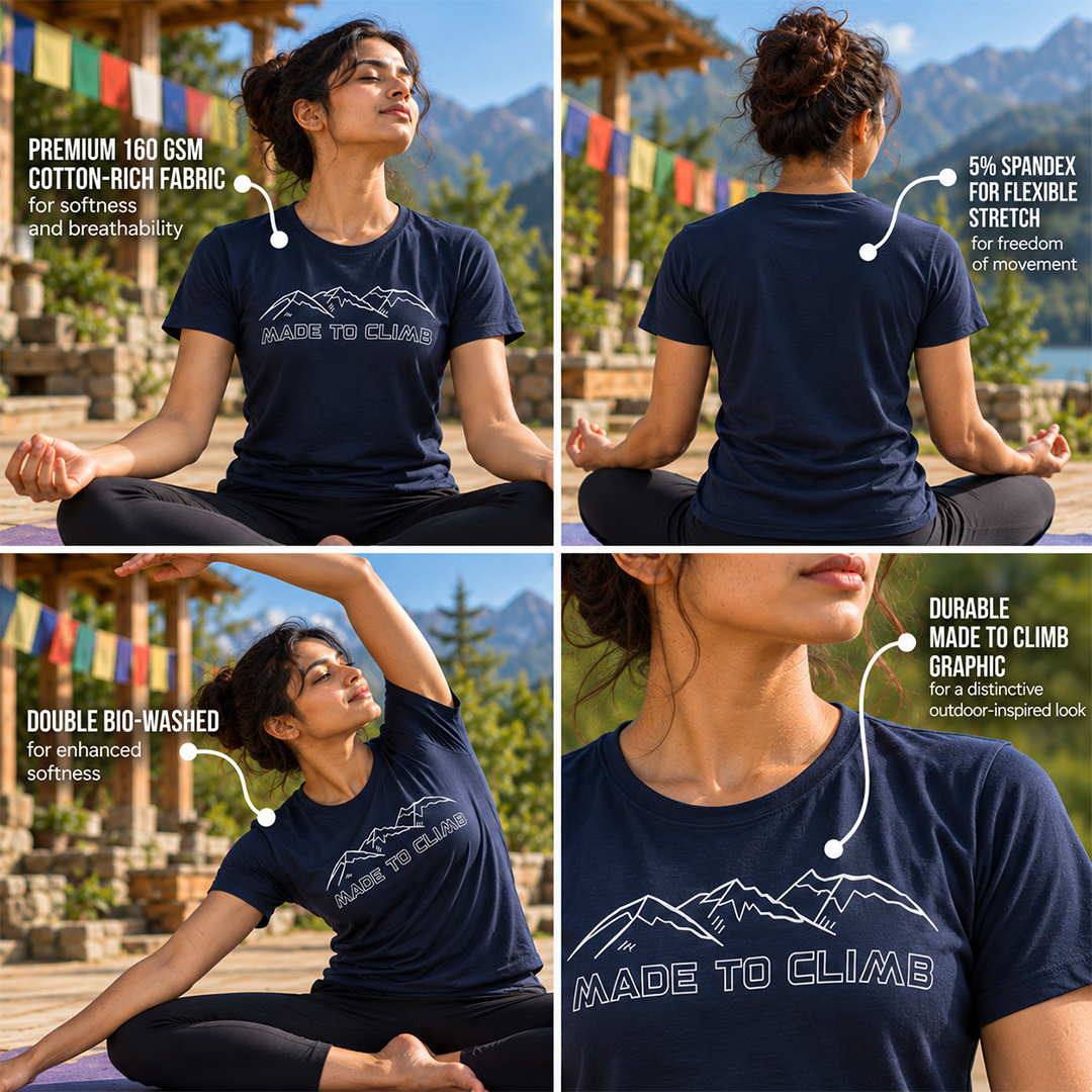  Gokyo Gokyo Originals Tshirt - Made to Climb - Women | Trekking & Hiking T-shirts at Gokyo Outdoor Clothing & Gear