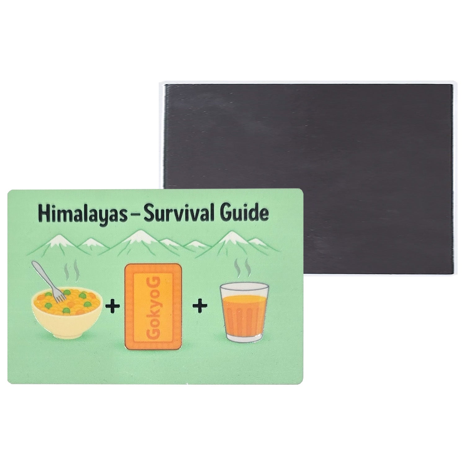 Buy Gokyo Himalayas – Survival Guide Magnet 8.7 cm x 5.6 cm | Souvenirs at Gokyo Outdoor Clothing & Gear