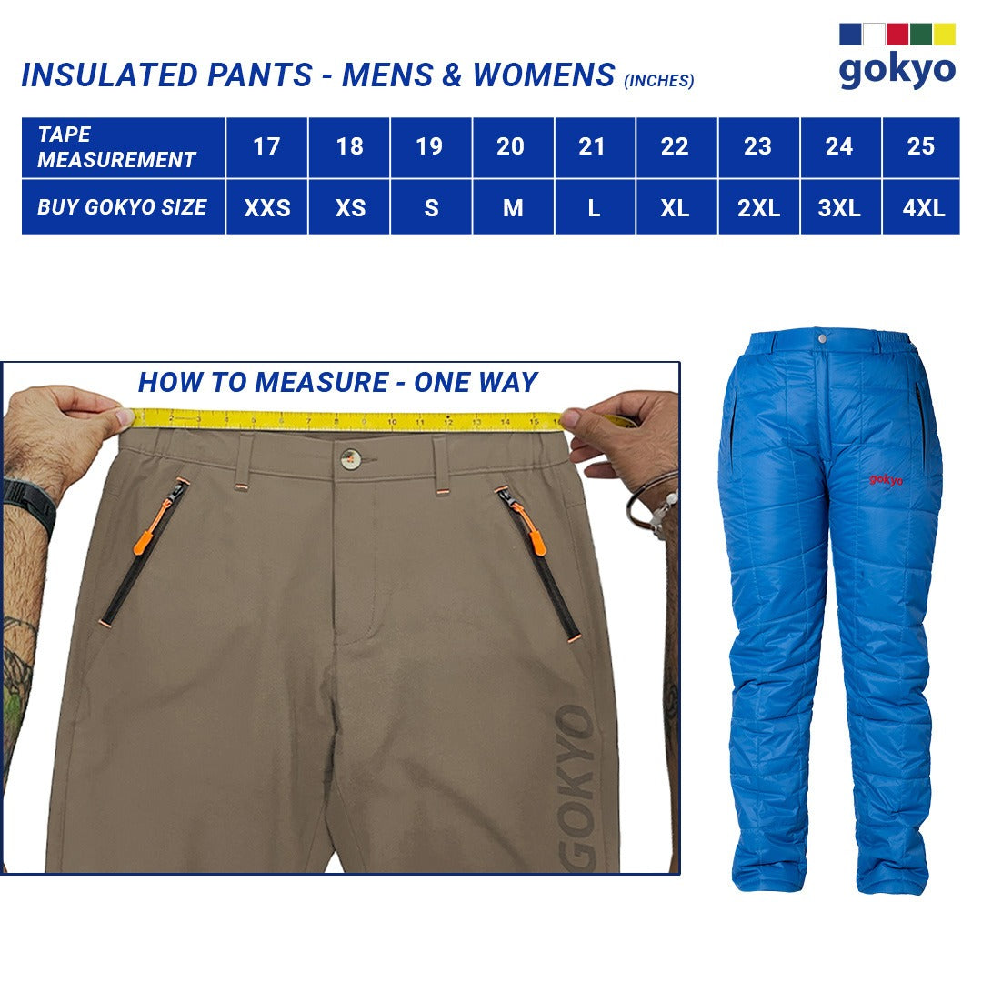 Buy Gokyo Annapurna Womens Insulated Pants | Trekking & Hiking Pants at Gokyo Outdoor Clothing & Gear
