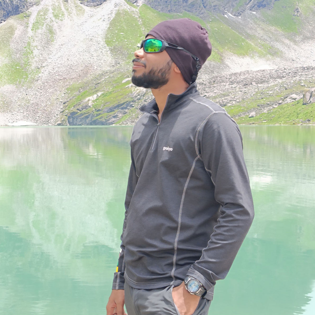 Buy Gokyo K2 Melange Cold Weather Trekking T-Shirt | Trekking & Hiking T-shirts at Gokyo Outdoor Clothing & Gear