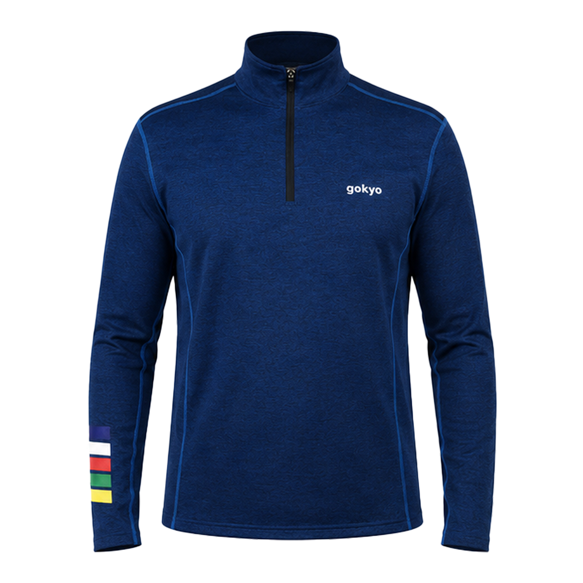 Buy Gokyo K2 Melange Cold Weather Trekking T-Shirt Ink Blue | Trekking & Hiking T-shirts at Gokyo Outdoor Clothing & Gear