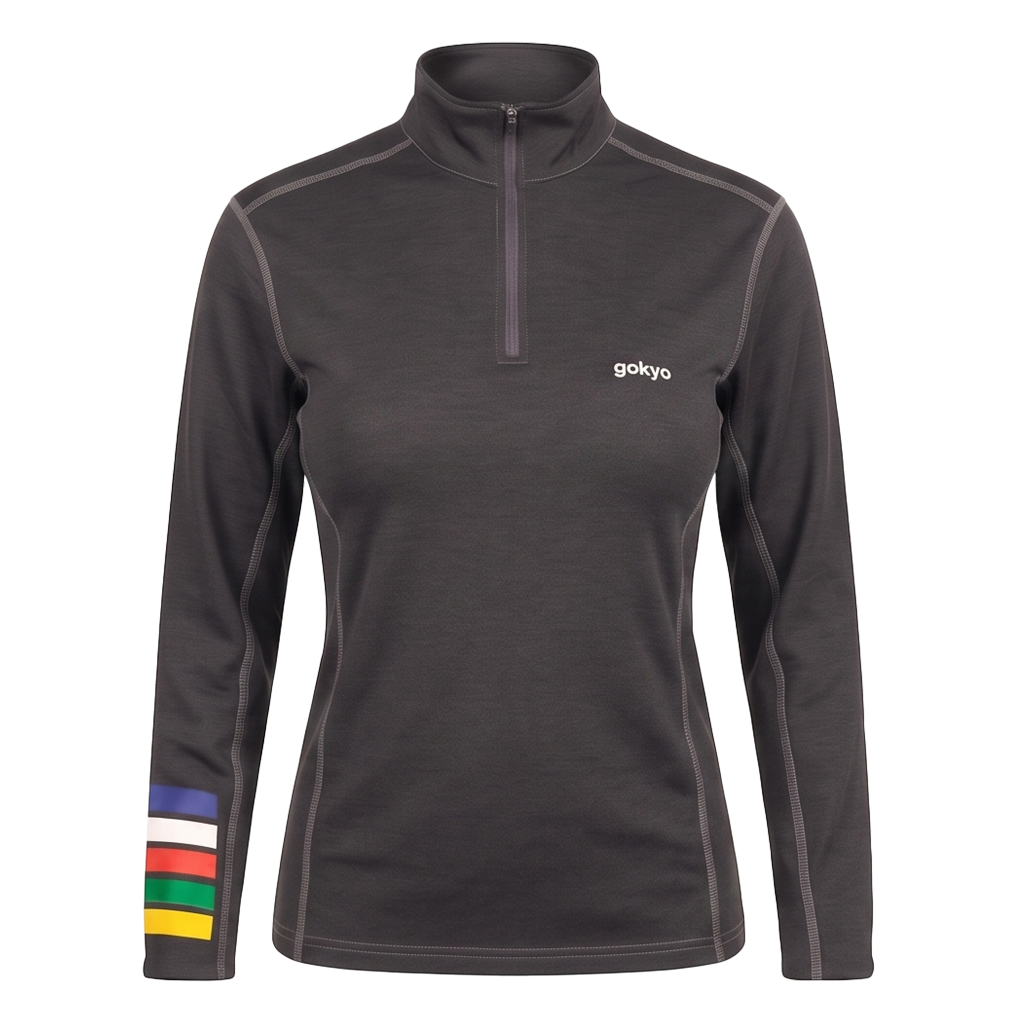 Buy Gokyo K2 Melange Trekking Tshirt - Women Charcoal Grey | Trekking & Hiking T-shirts at Gokyo Outdoor Clothing & Gear