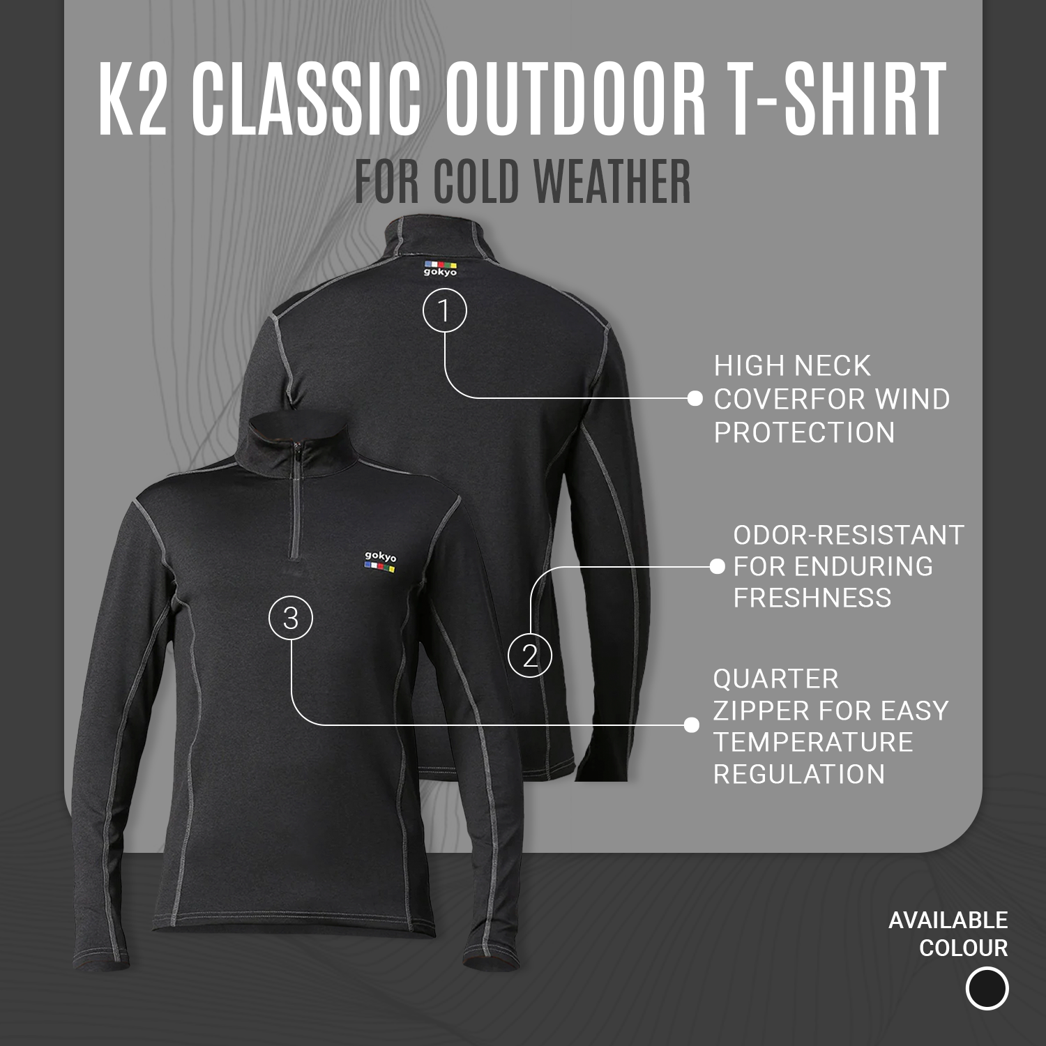 Buy Gokyo K2 Classic Outdoor Tshirt | Trekking & Hiking T-shirts at Gokyo Outdoor Clothing & Gear