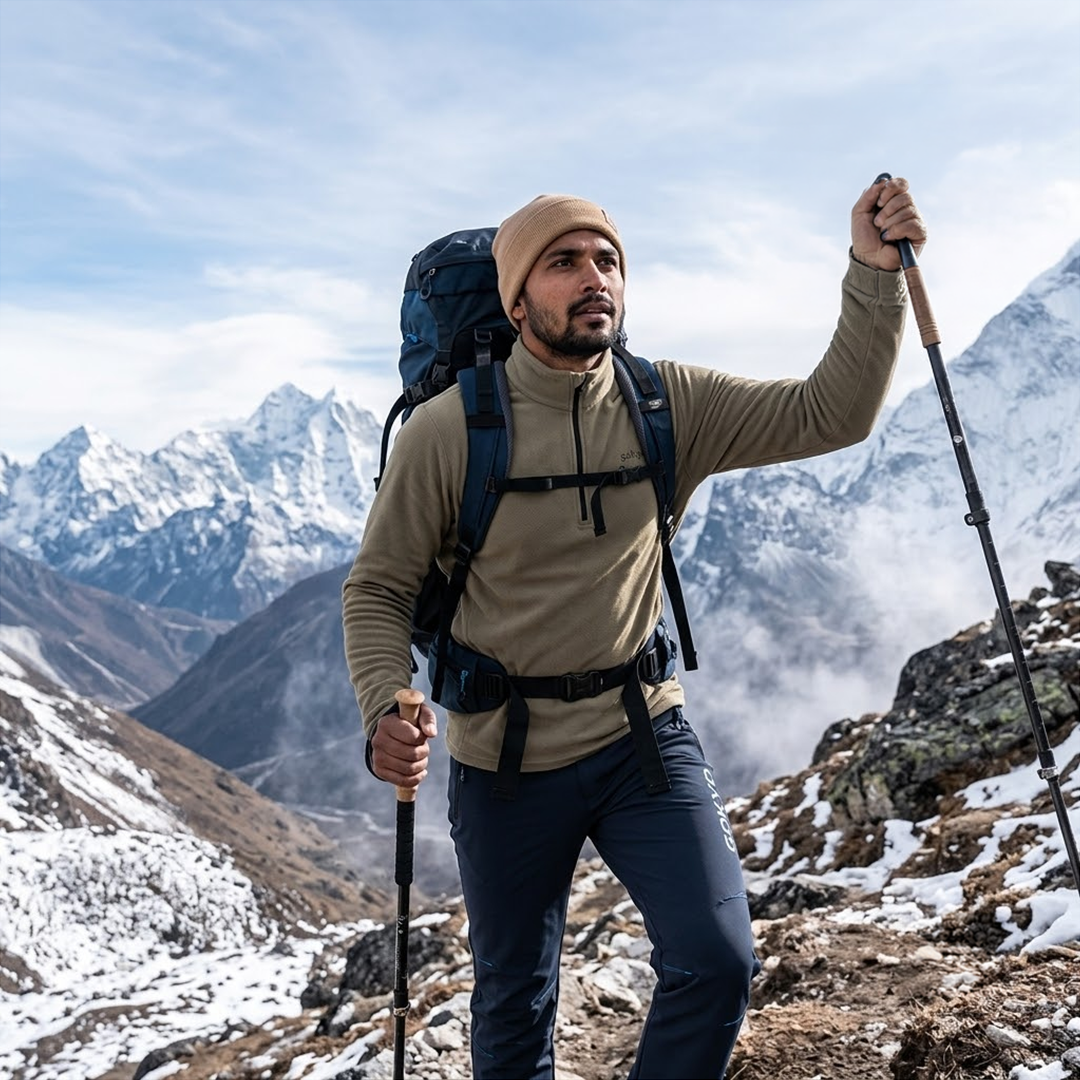 Buy Gokyo K2 Micro Fleece Outdoor & Trekking T-Shirt | Trekking & Hiking T-shirts at Gokyo Outdoor Clothing & Gear
