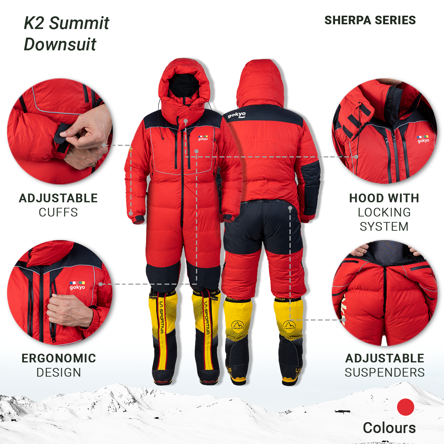 Buy Gokyo K2 Summit Downsuit | Jackets at Gokyo Outdoor Clothing & Gear