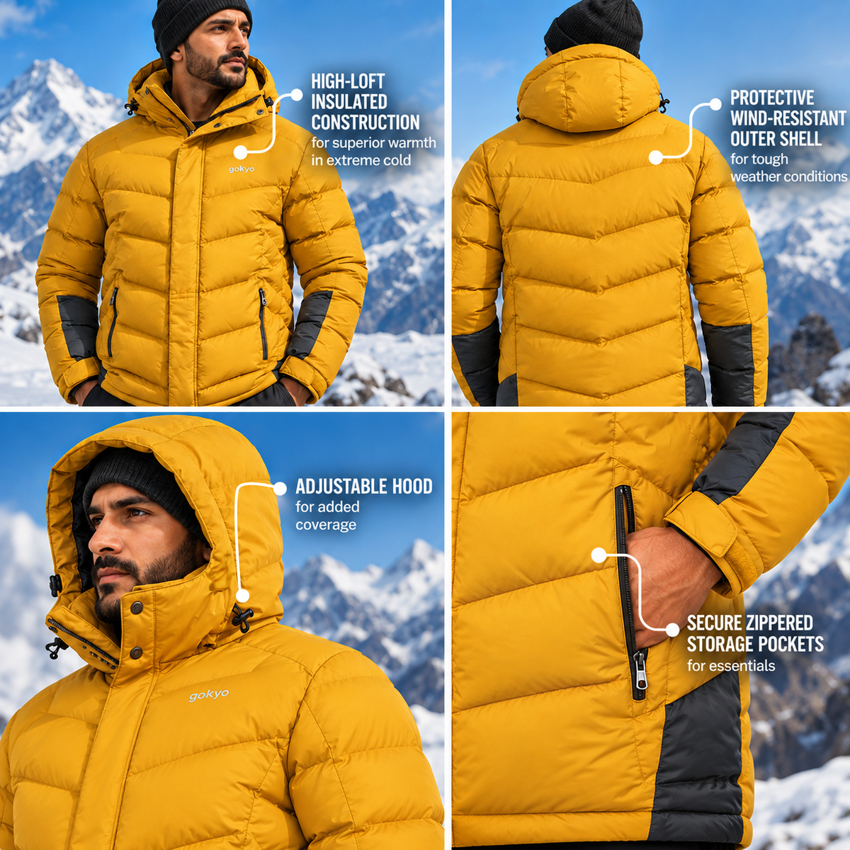 Buy Gokyo K2 Survivor -20°C Insulated Jacket for Men | Jackets at Gokyo Outdoor Clothing & Gear