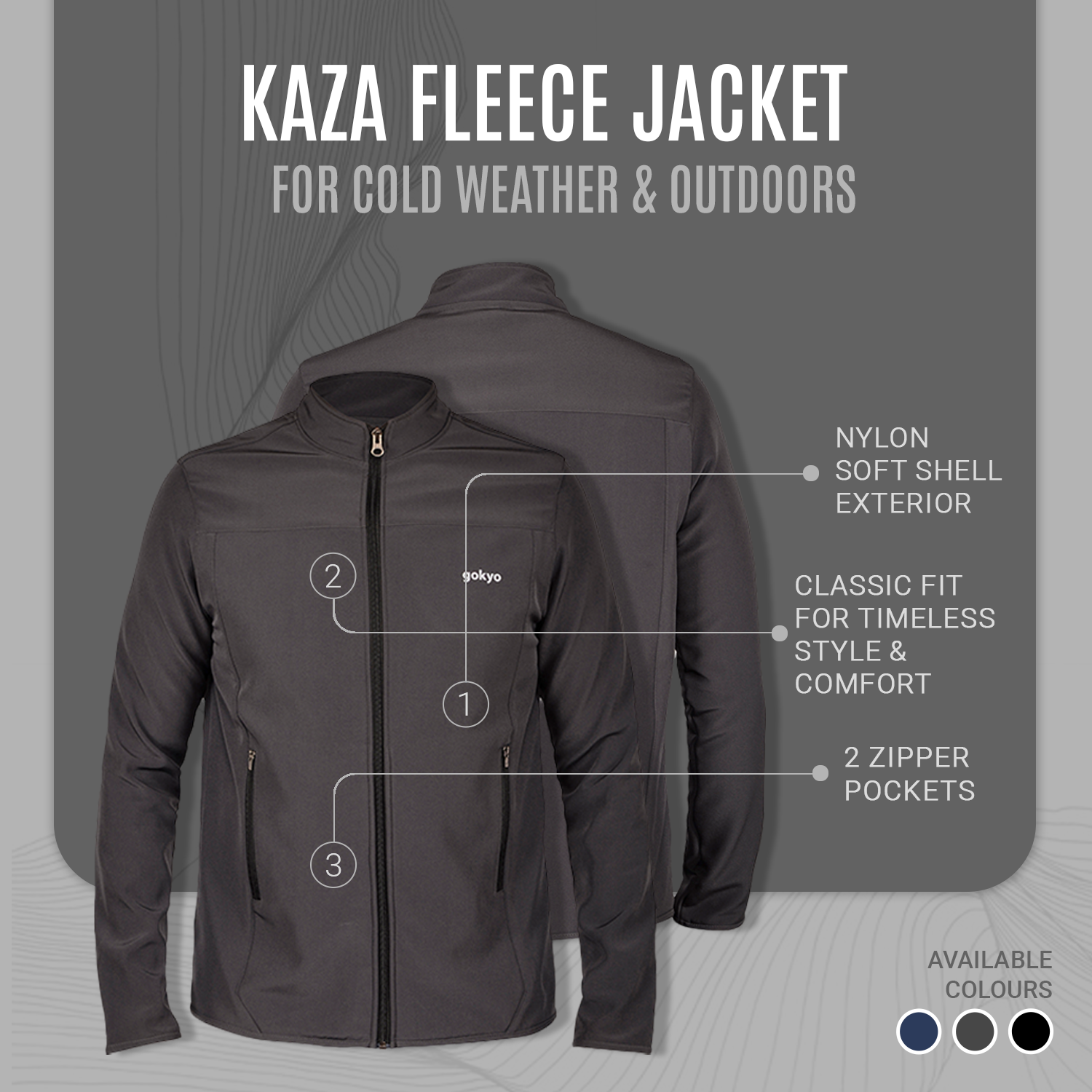 Buy Gokyo Kaza Soft Shell Insulated Fleece Jacket | Jackets at Gokyo Outdoor Clothing & Gear