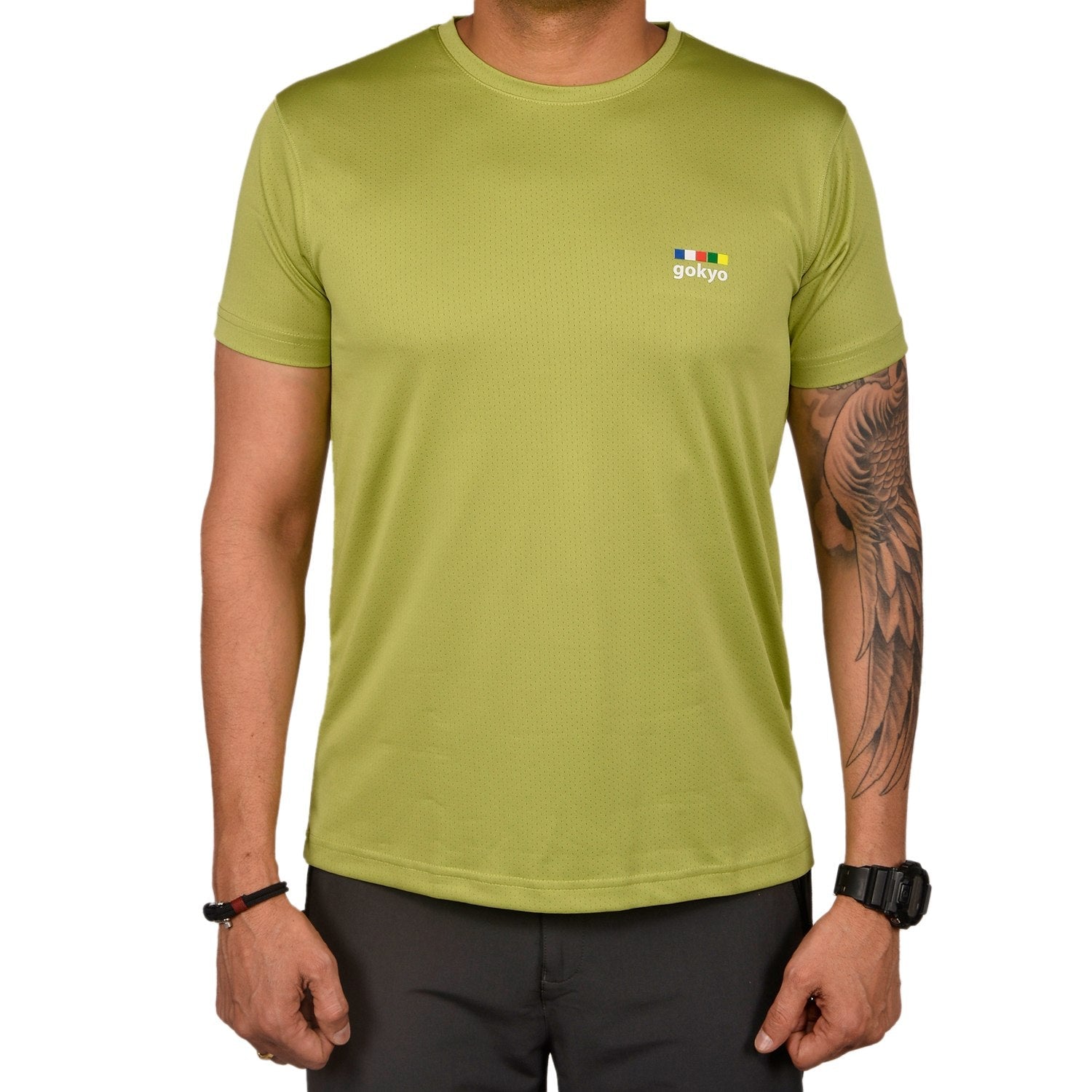 Buy Gokyo Kalimpong Activewear DryFit Tshirt Green | Trekking & Hiking T-shirts at Gokyo Outdoor Clothing & Gear
