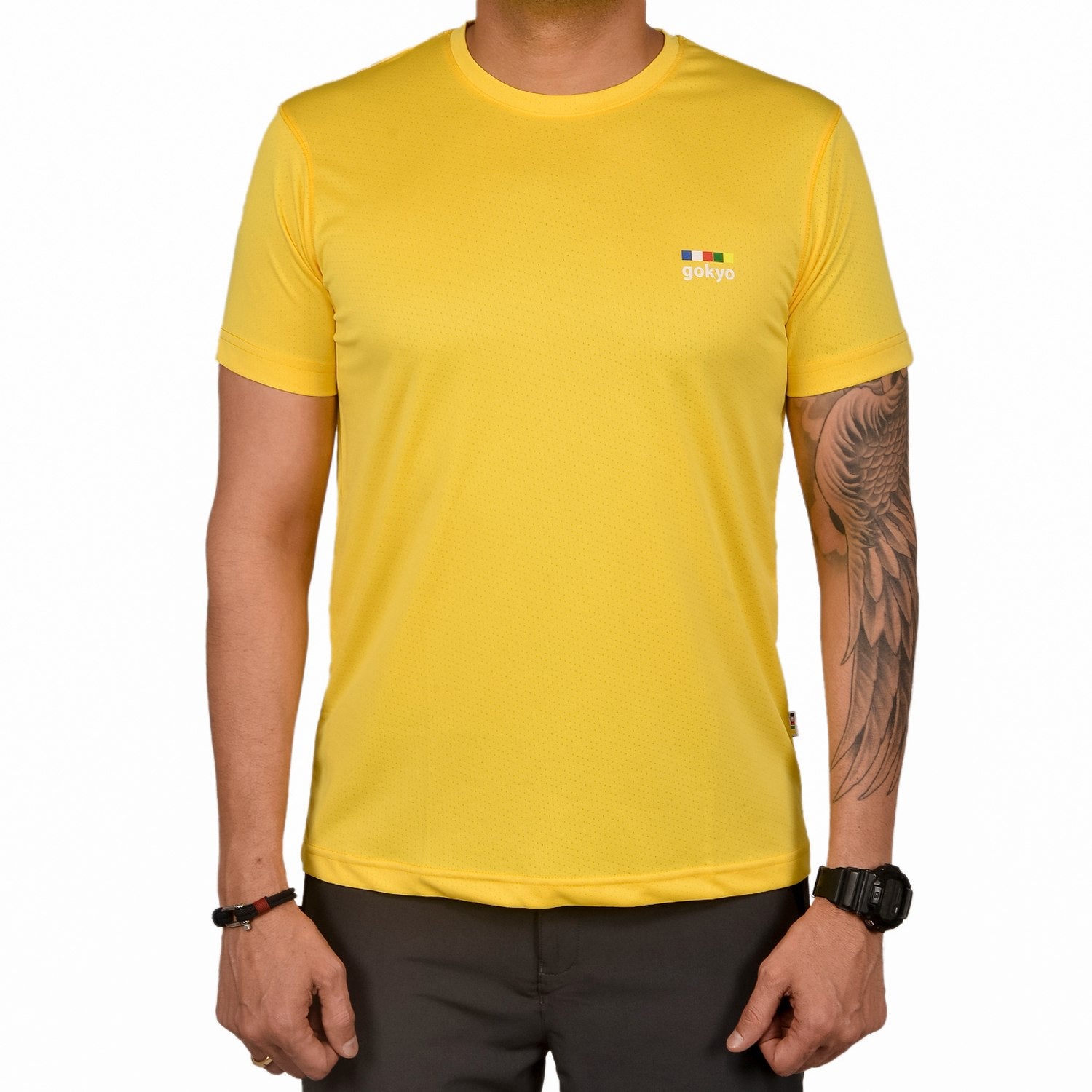 Buy Gokyo Kalimpong Activewear DryFit Tshirt Lemon Yellow | Trekking & Hiking T-shirts at Gokyo Outdoor Clothing & Gear