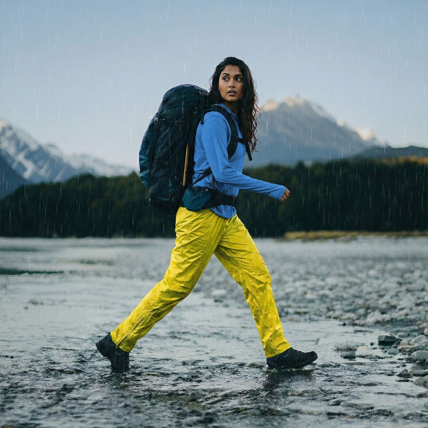 Buy Gokyo Kalimpong Rain Pants - Waterproof, Breathable & Seam Taped - Women | Trekking & Hiking Pants at Gokyo Outdoor Clothing & Gear