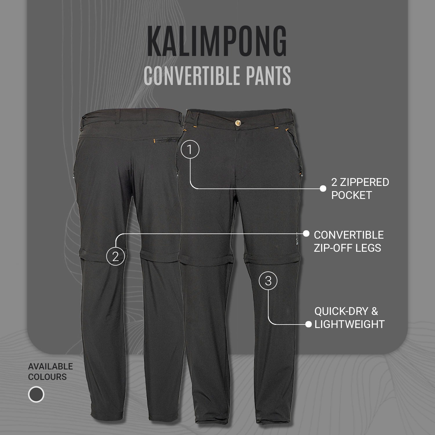 Buy Gokyo Kalimpong Convertible Pants | Mens Trekking & Hiking Pants at Gokyo Outdoor Clothing & Gear