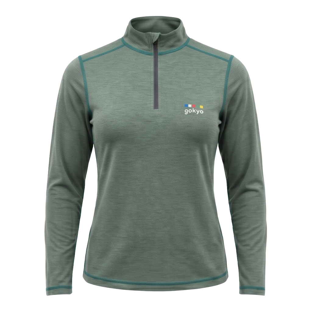 Buy Gokyo Kaza All Season Outdoor & Trekking Tshirt - Women Dark Green | Trekking & Hiking T-shirts at Gokyo Outdoor Clothing & Gear