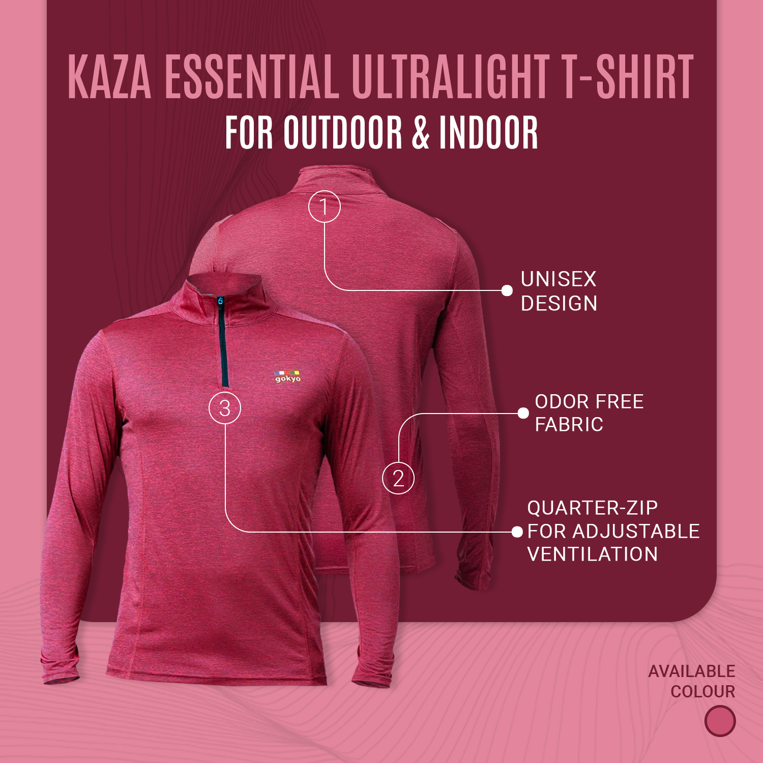 Buy Gokyo Kaza Essential Ultralight Tshirt | Trekking & Hiking T-shirts at Gokyo Outdoor Clothing & Gear