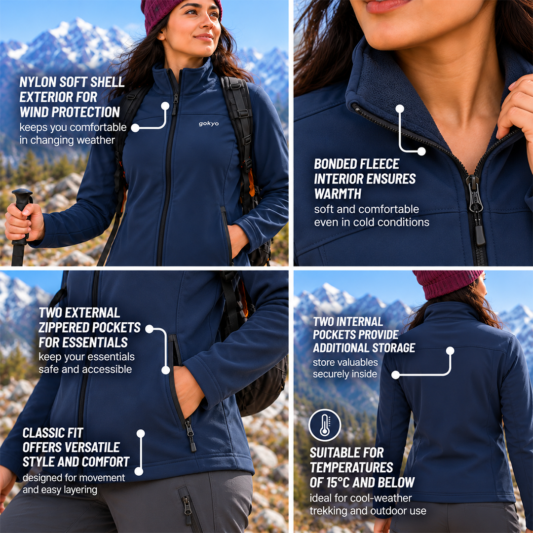 Kaza Soft Shell Insulated Fleece Jacket - Women
