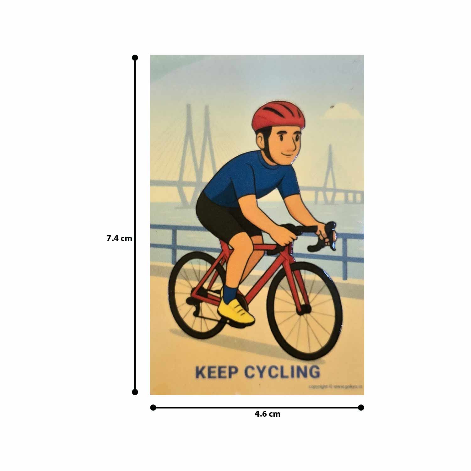 Buy Gokyo Keep Cycling Magnet Male | Souvenirs at Gokyo Outdoor Clothing & Gear