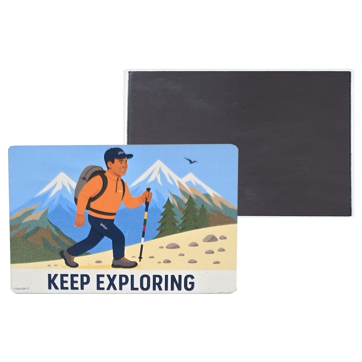 Buy Gokyo Keep Exploring - Magnet 7.5 cm x 5 cm | Souvenirs at Gokyo Outdoor Clothing & Gear