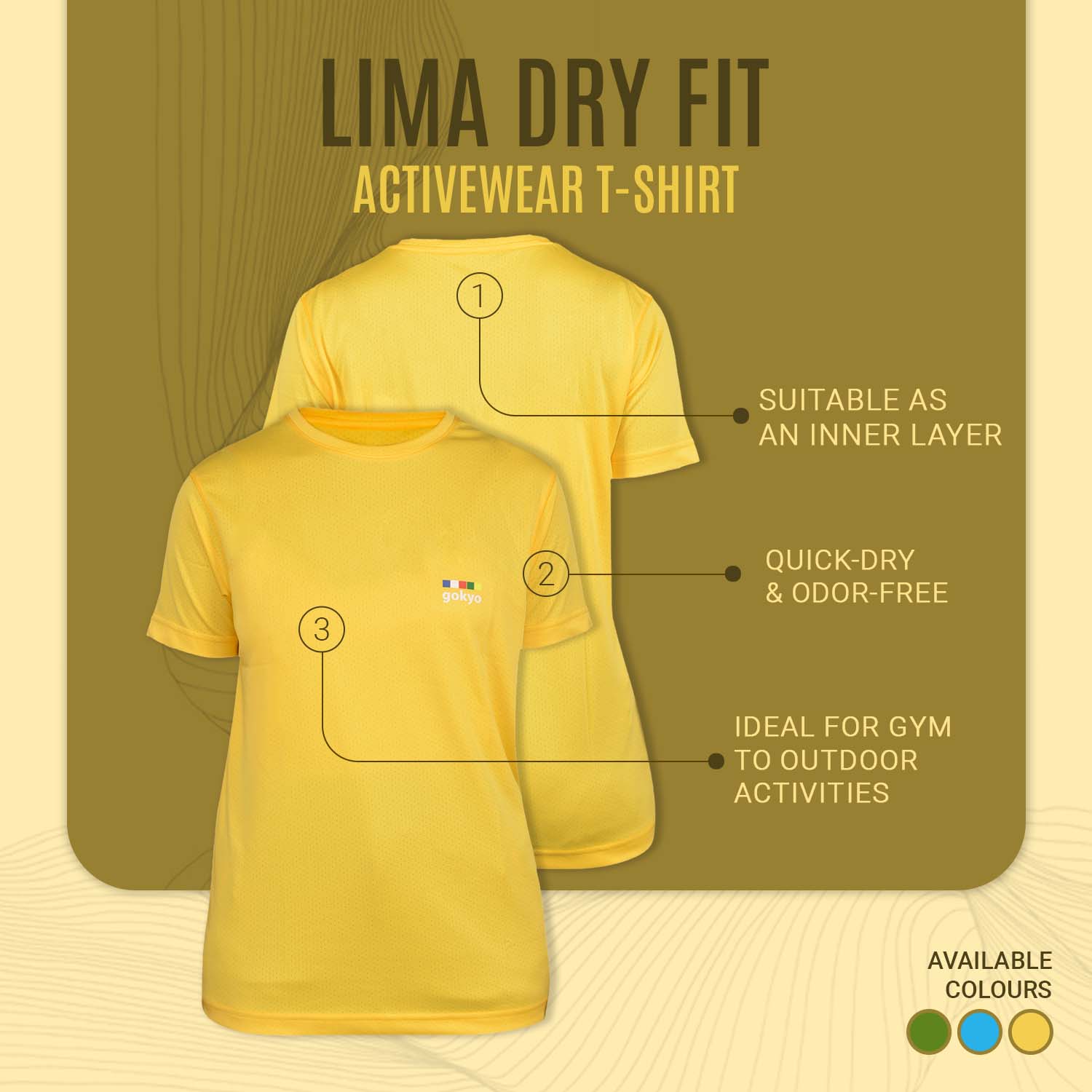 Buy Gokyo Lima Dry Fit Activewear Tshirt - Women | Trekking & Hiking T-shirts at Gokyo Outdoor Clothing & Gear