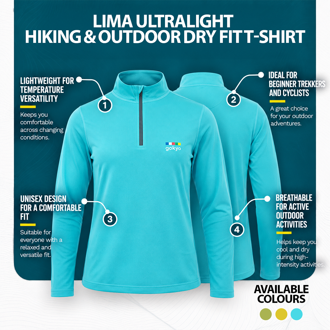 Buy Gokyo Lima Ultralight Hiking & Outdoor Dry Fit T-Shirt | Trekking & Hiking T-shirts at Gokyo Outdoor Clothing & Gear