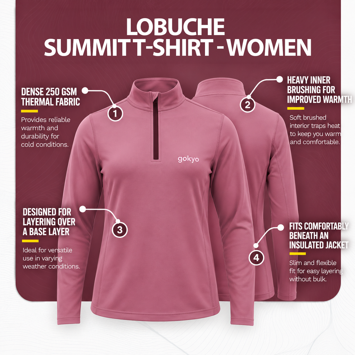 Buy Gokyo Lobuche Summit T-shirt - Women | Trekking & Hiking T-shirts at Gokyo Outdoor Clothing & Gear