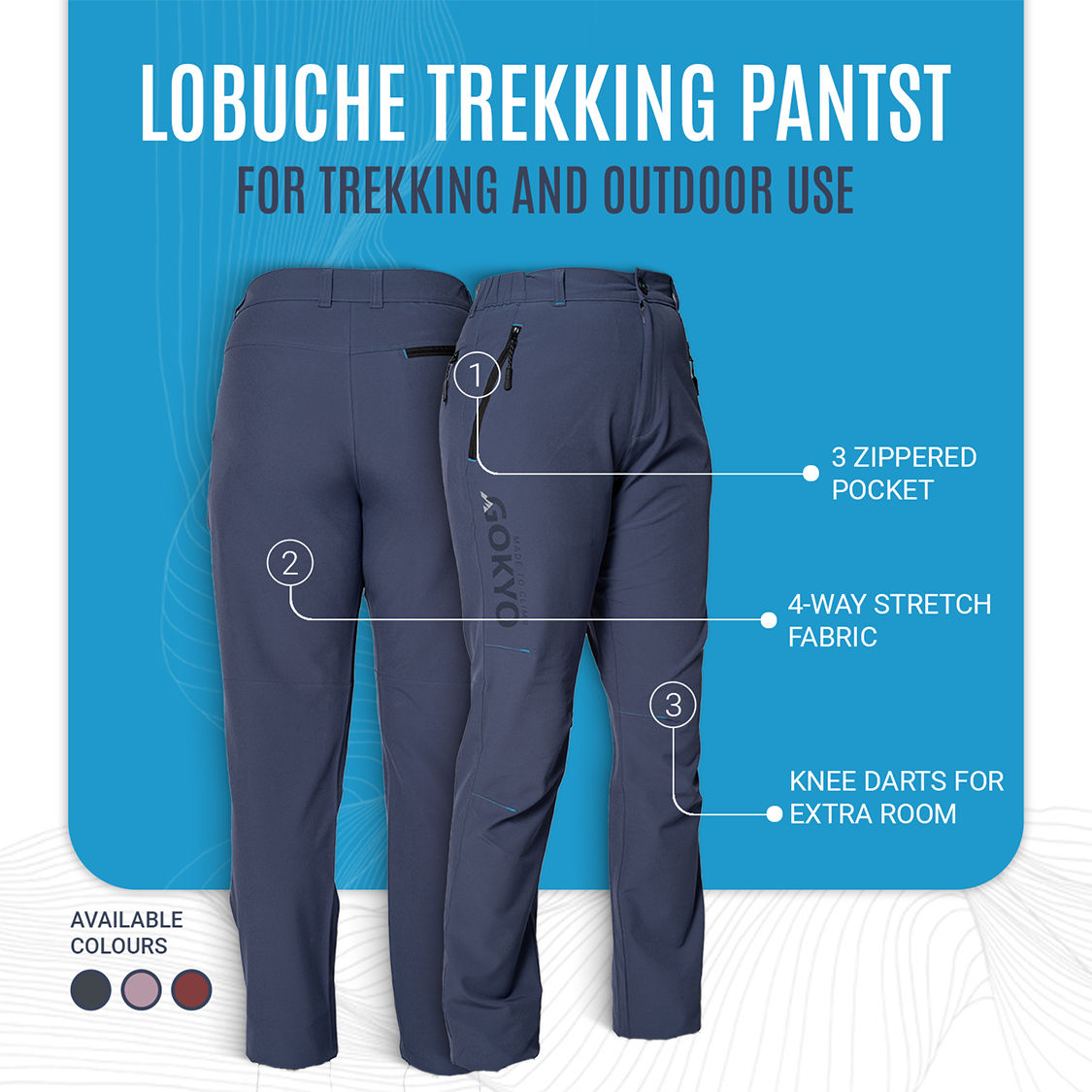 Buy Gokyo Lobuche Trekking Pants - Women | Trekking & Hiking Pants at Gokyo Outdoor Clothing & Gear